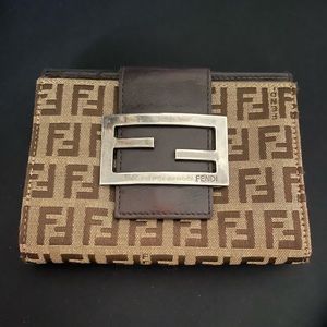 authentic FENDI compact wallet